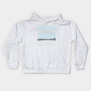 Wesleyan University, Foss Hill View Kids Hoodie